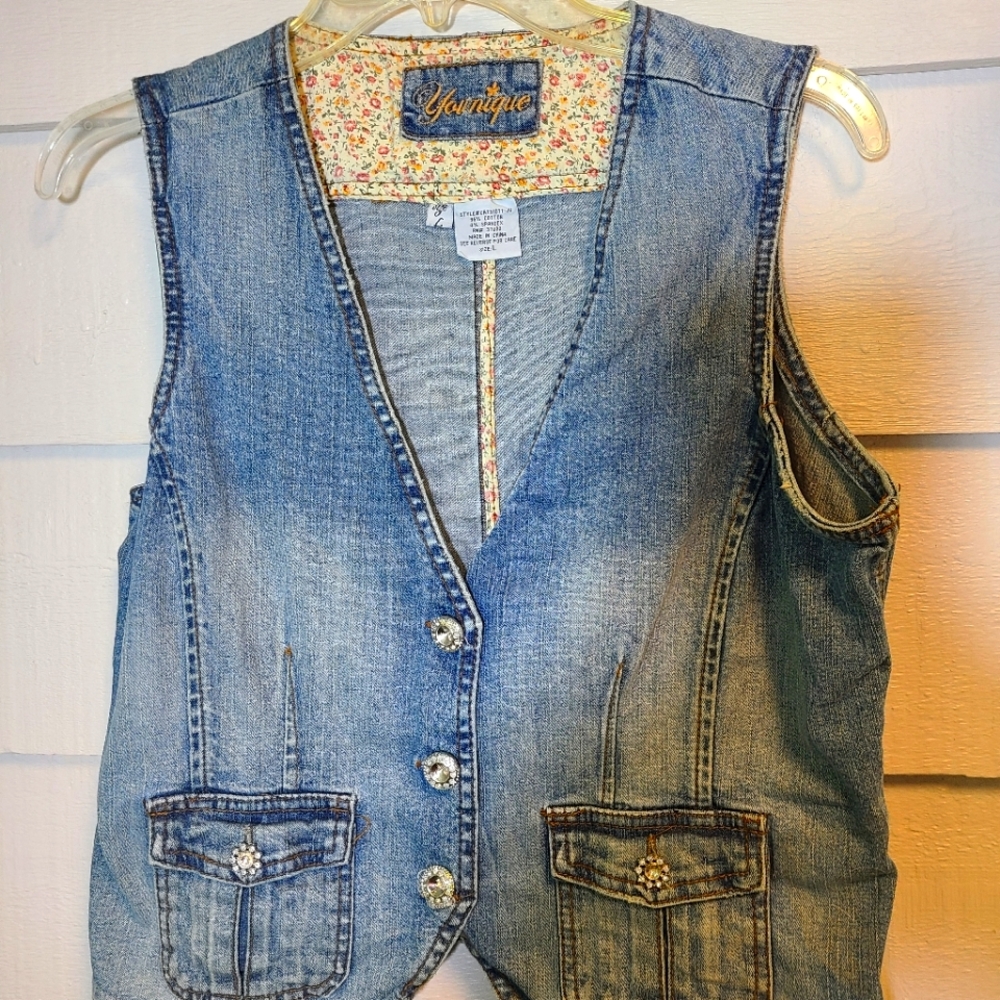 Vintage Younique Denim Jean Vest